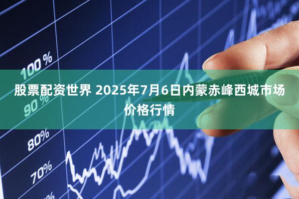 股票配资世界 2025年7月6日内蒙赤峰西城市场价格行情