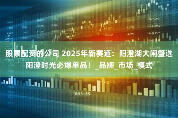 股票配资的公司 2025年新赛道：阳澄湖大闸蟹选阳澄时光必爆单品！_品牌_市场_模式
